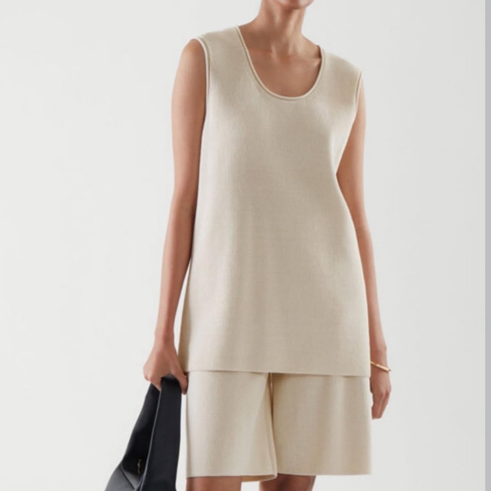 COS Beige Knit Vest